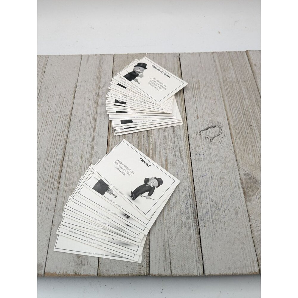 Community Chest And Chance Cards Monopoly Electronic Banking Replacement 2011